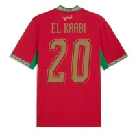 Marokko Ayoub El Kaabi #20 Kotipaita MM-kisat 2026 Lyhythihainen